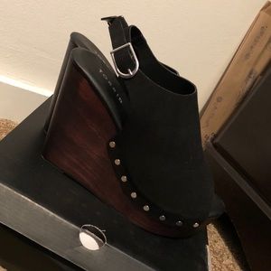 NIB Wooden Heel Wedges